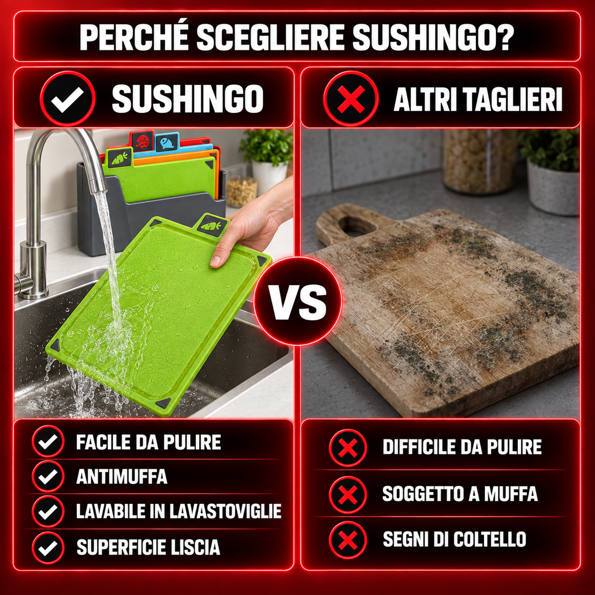Set Taglieri Multifunzione