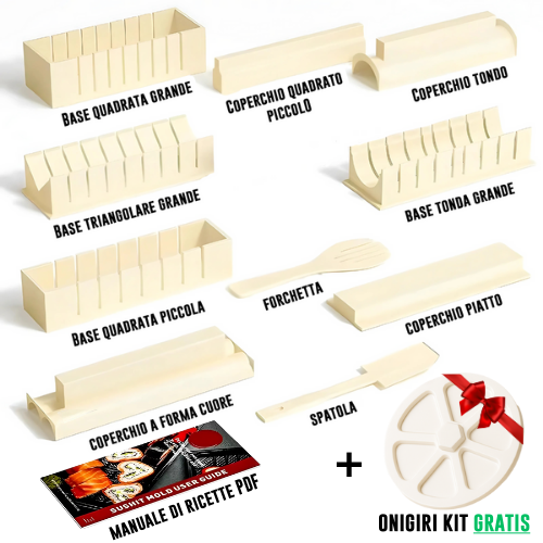 SUSHINGO SUSHI KIT + ONIGIRI KIT IN REGALO