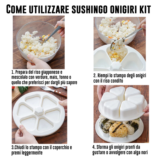 SUSHINGO SUSHI KIT + ONIGIRI KIT IN REGALO
