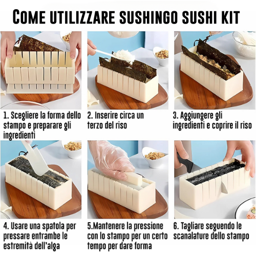 SUSHINGO SUSHI KIT + ONIGIRI KIT IN REGALO