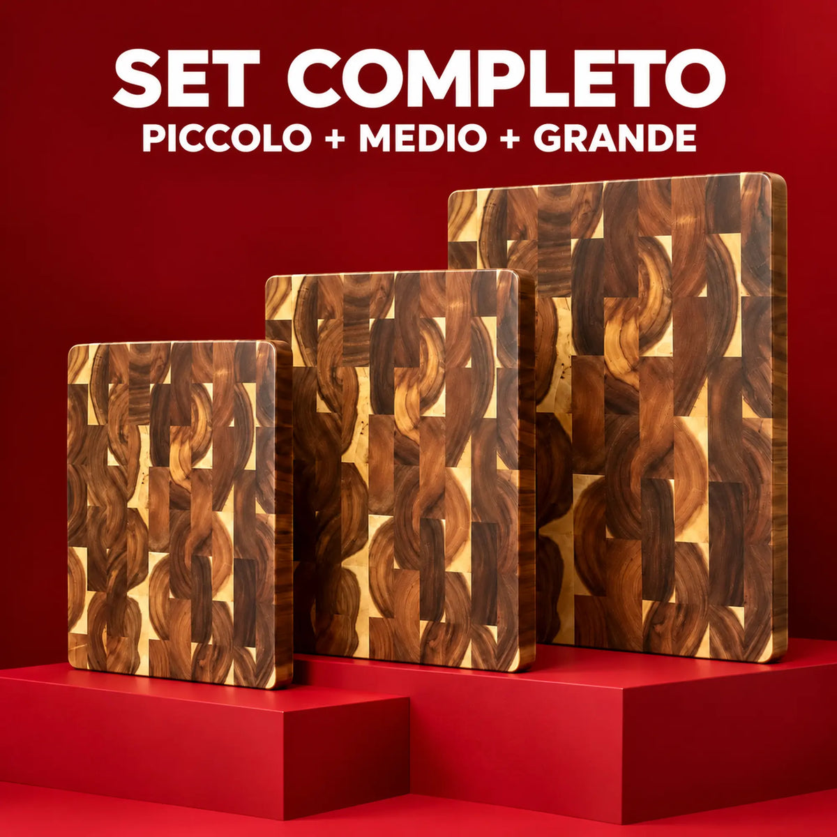 Set completo taglieri piccolo medio e grande