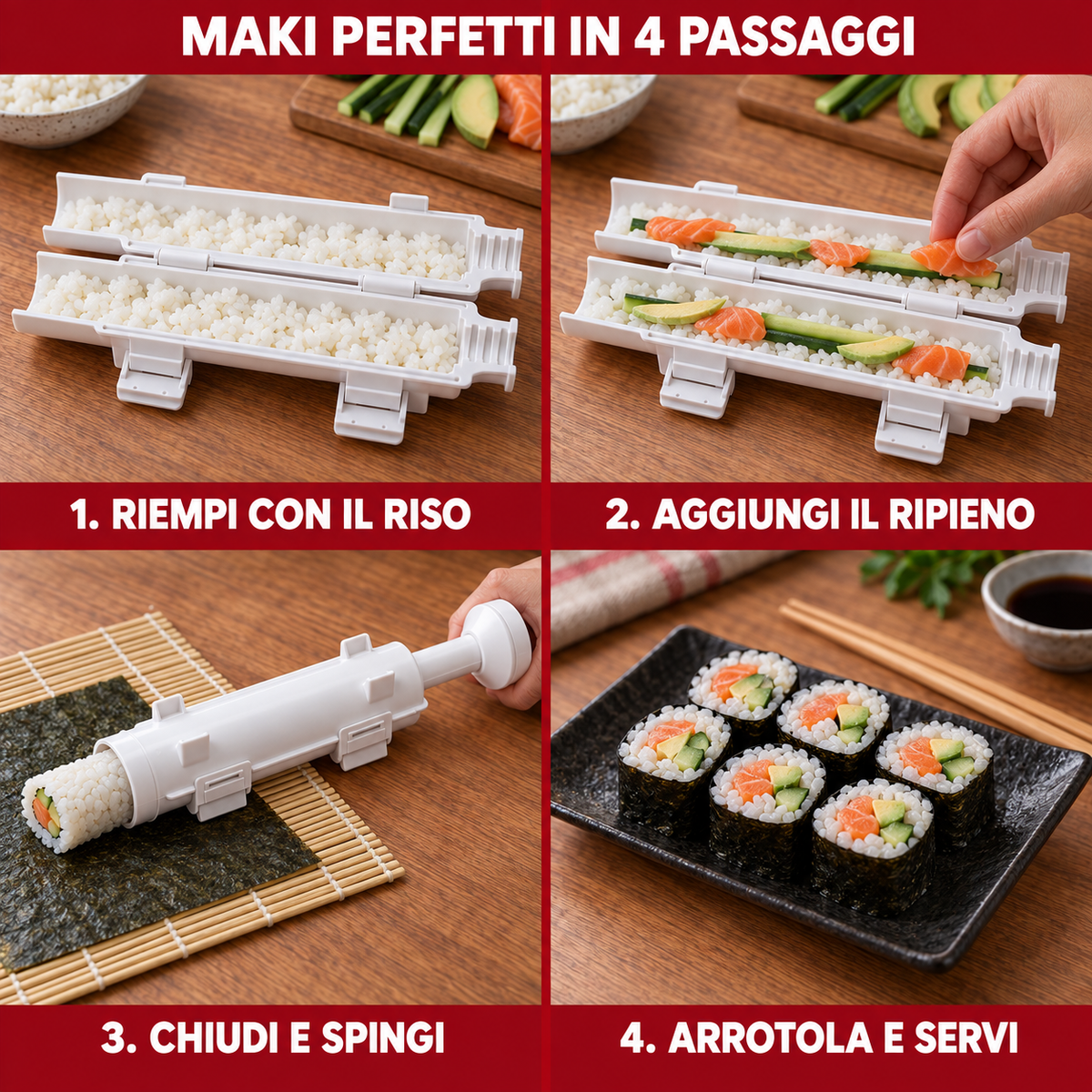 Utilizzo del Kit per Maki Completo