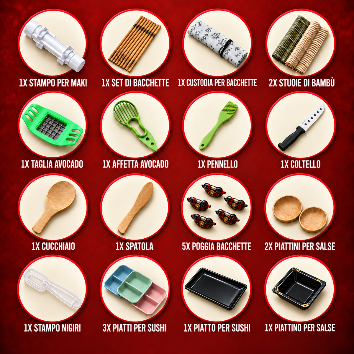 Dettagli del Kit per Maki Completo