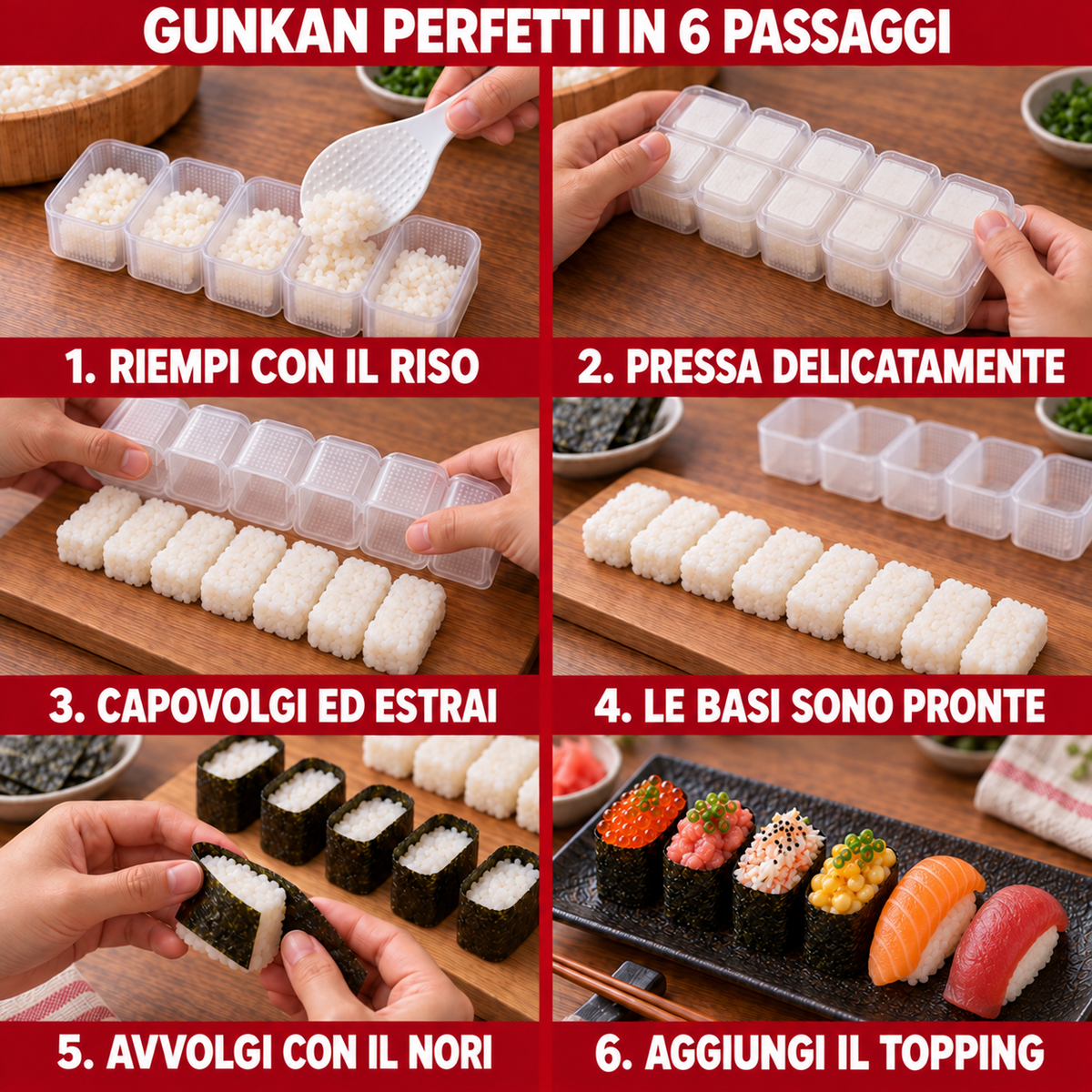 Stampo per Nigiri e Gunkan