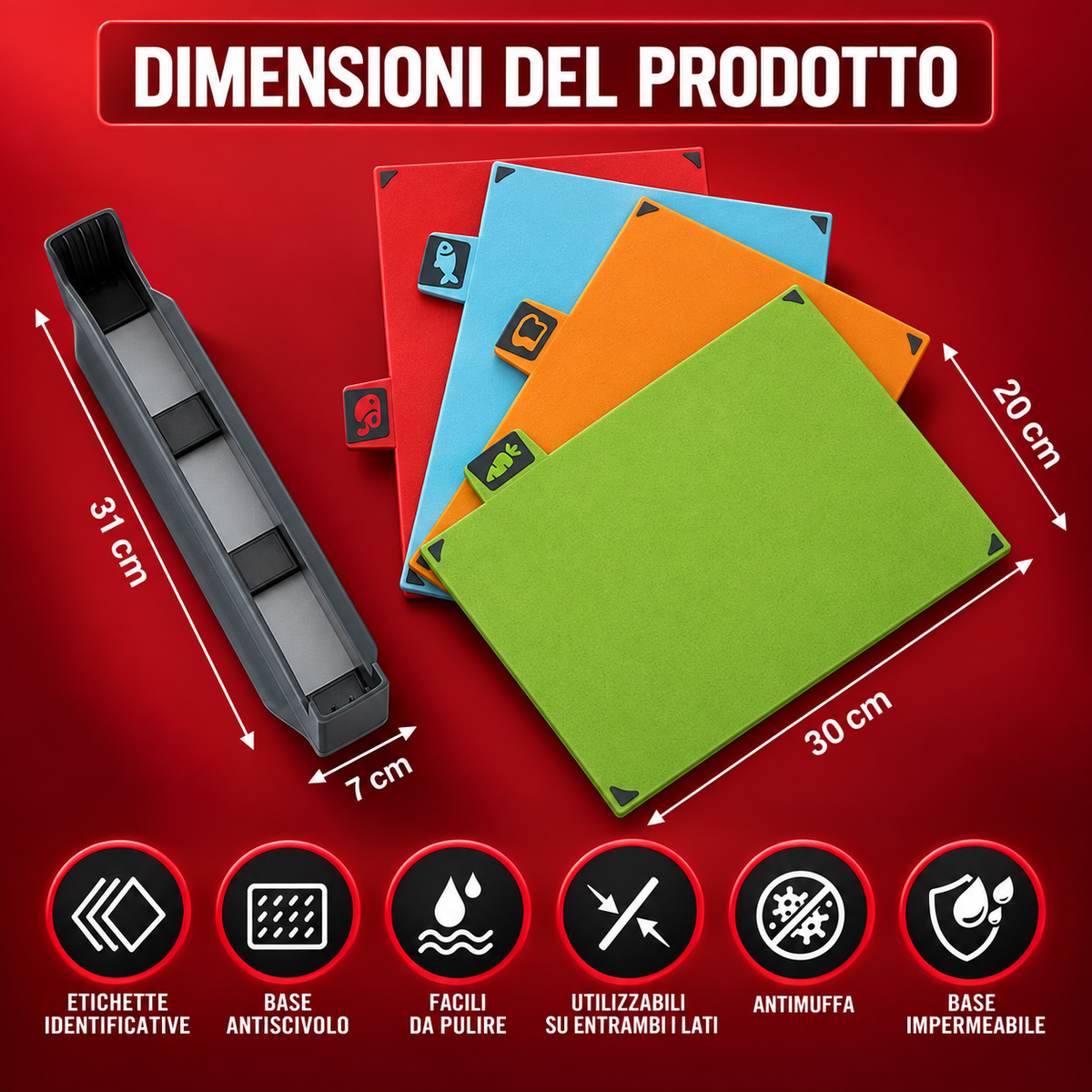 Set Taglieri Multifunzione