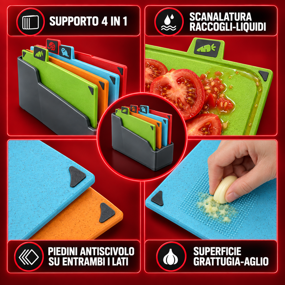 Set Taglieri Multifunzione