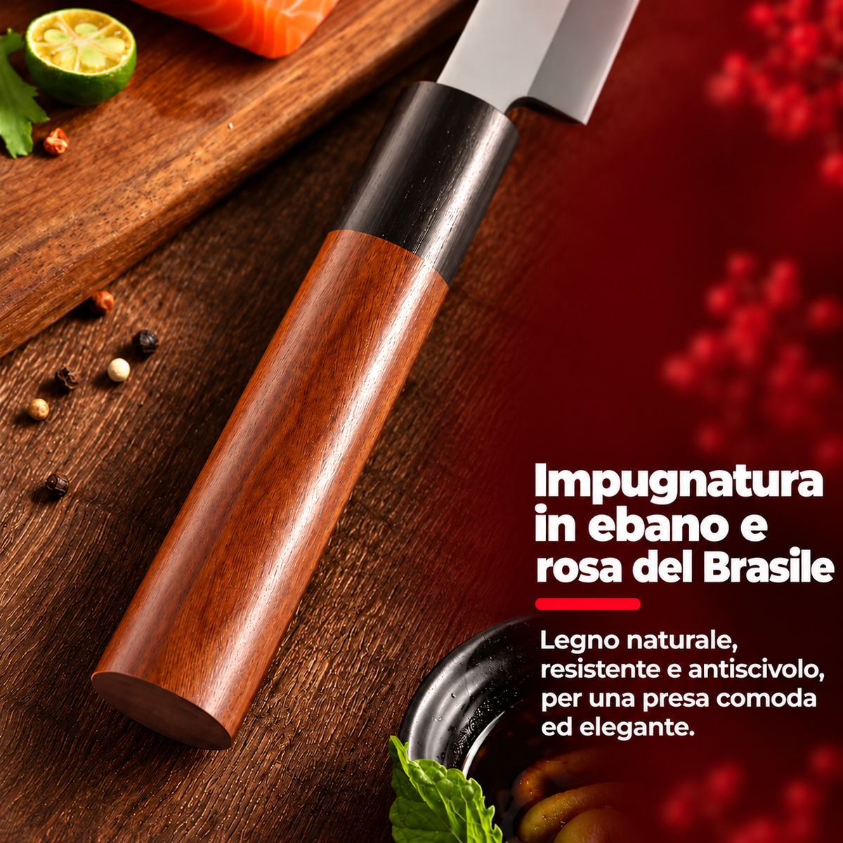 Coltello Yanagiba Giapponese per Sashimi