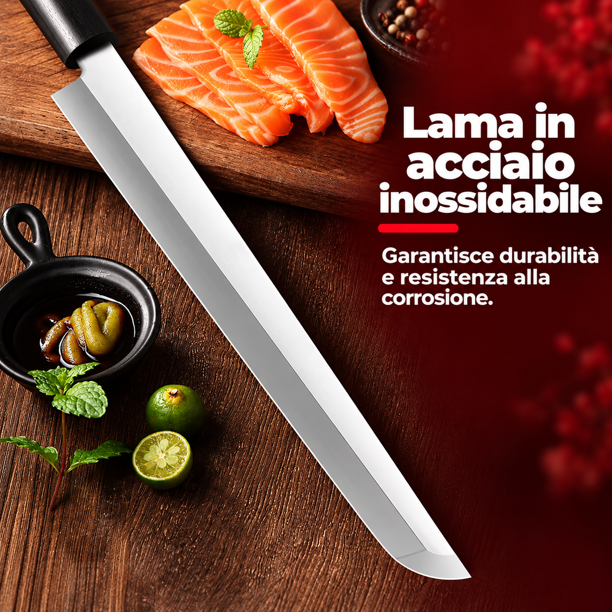 Coltello Yanagiba Giapponese per Sashimi