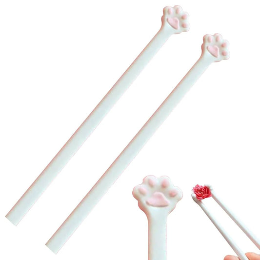 2 Paia Bacchette Zampette di Gatto